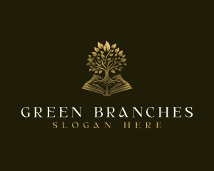 Branches - Elegant Book Tree logo design