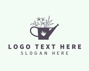 Watering Can - Watering Can Plants logo design