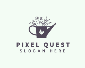 Watering Can - Watering Can Plants logo design