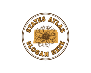 Sunflower Floral Kansas logo design