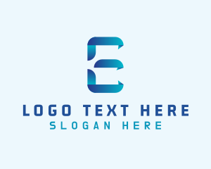 Letter E - Tech Programming Letter E logo design