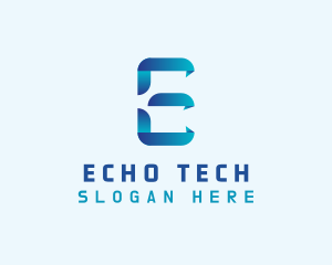 Tech Programming Letter E logo design