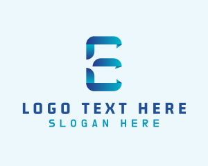 Lettermark - Tech Programming Letter E logo design