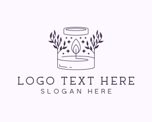 Scented - Artisanal Candle Souvenir logo design