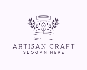 Artisanal Candle Souvenir logo design