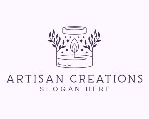 Artisanal Candle Souvenir logo design