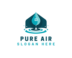 House Water Ripple logo design