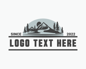 Mountain Trek Landscape Logo