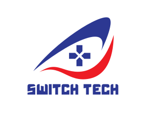Switch - Swoosh Eye Controller logo design