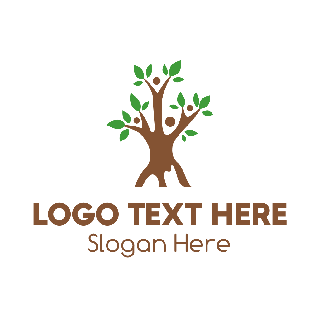 Leaves Team Tree Logo | BrandCrowd Logo Maker