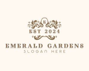 Garden Wedding Event logo design