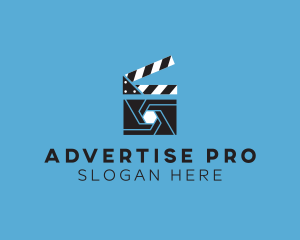 Advertisement - Clapper Shutter Video logo design