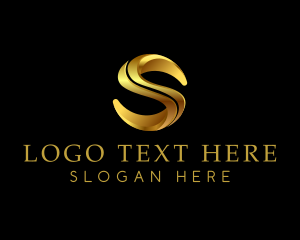 3d - Luxury Premium Finance Letter S logo design