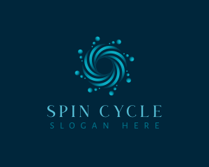 Spin - AI Tech Vortex logo design