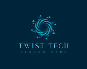 Twist - AI Tech Vortex logo design