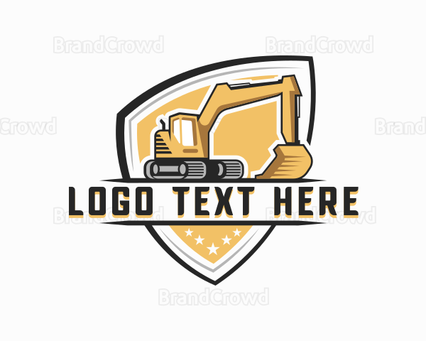 Industrial Quarry Excavator Logo