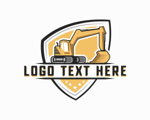 Builder - Industrial Quarry Excavator logo design