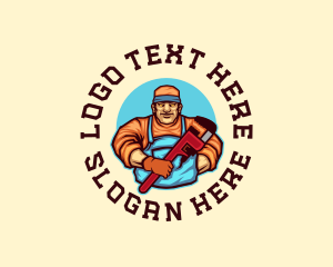 Craftman - Plumber Pipe Wrench logo design