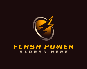 Lightning Bolt Power logo design