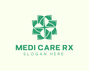 Pharmacist - Organic Cross Leaves logo design