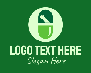 Pill - Green Prescription Drugs logo design