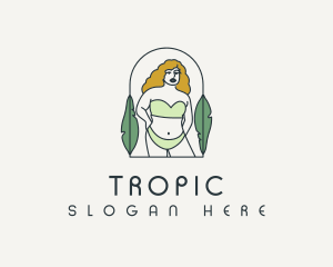 Tropical Sexy Bikini logo design