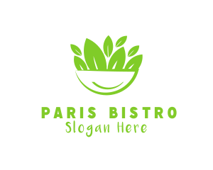 Vegan Salad Bowl logo design