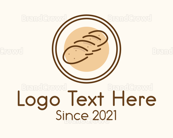 Bread Loaf Badge Logo