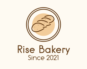Sourdough - Bread Loaf Badge logo design