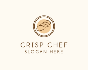 Bread Loaf Badge  logo design