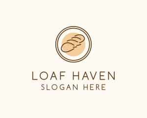 Bread Loaf Badge  logo design