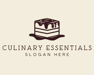 Tiramisu Cake Dessert logo design