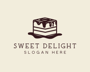 Tiramisu Cake Dessert logo design