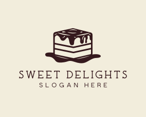 Cake - Tiramisu Cake Dessert logo design