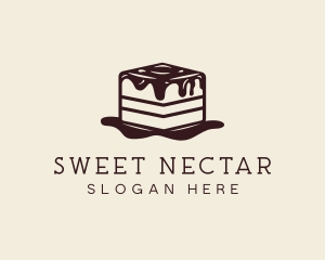 Tiramisu Cake Dessert logo design