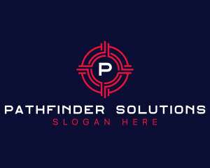 Crosshair Target Shooting logo design