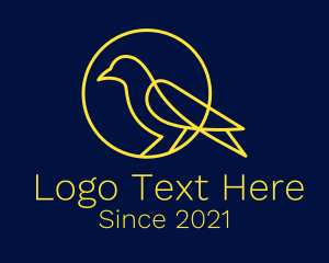 Yellow - Minimalist Yellow Canary logo design