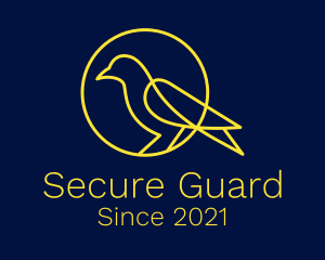 Wildlife Center - Minimalist Yellow Canary logo design
