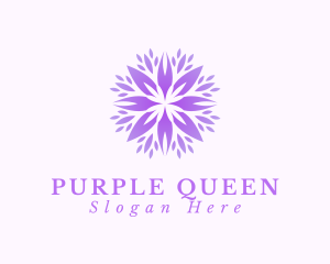 Purple Flower Spa logo design