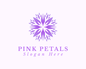 Purple Flower Spa logo design