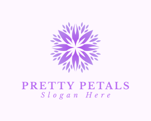 Purple Flower Spa logo design