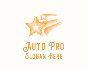 Non Profit - Shooting Star Watercolor logo design