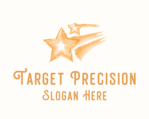 Shooting - Shooting Star Watercolor logo design