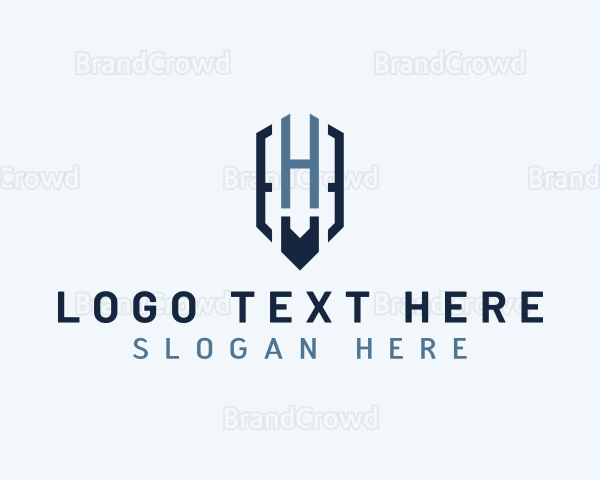 Shield Security Agency Letter H Logo | BrandCrowd Logo Maker