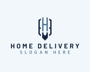 Shield Security Agency Letter H logo design