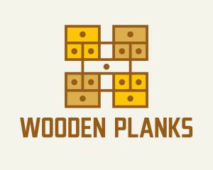 Wooden Furniture Drawer logo design