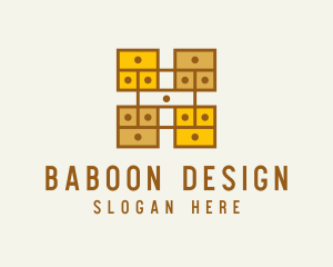 Wooden Furniture Drawer logo design