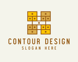 Wooden Furniture Drawer logo design