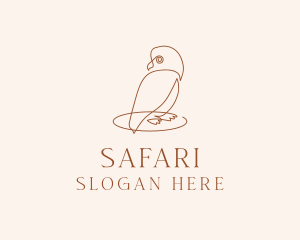Owlet - Parrot Bird Aviary logo design