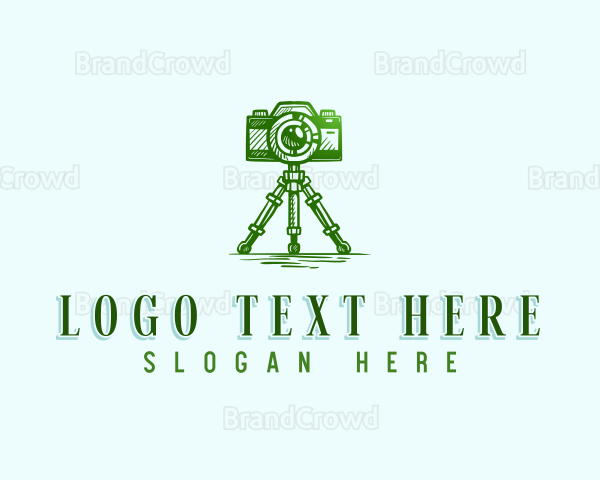 Camera Photography Tripod Logo